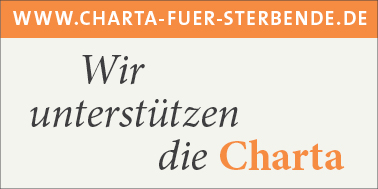 Wir unterstützen die Charta für Sterbende Logo
